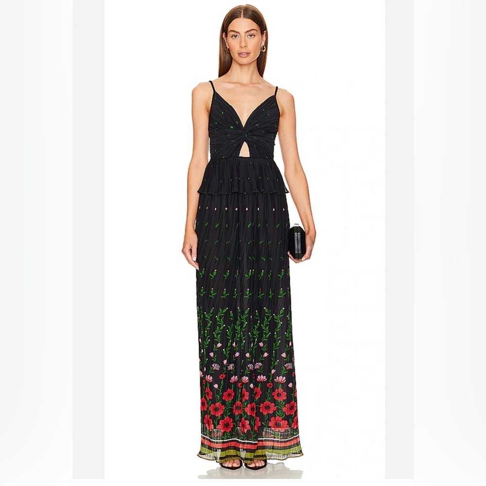 Sabina Musayev Black Floral Maxi Dress
(flawed gem)